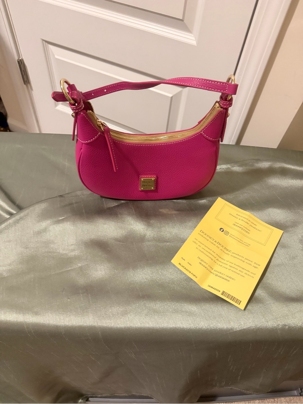 Dooney & Bourke Hot Pink Mini Leather Shoulder Bag